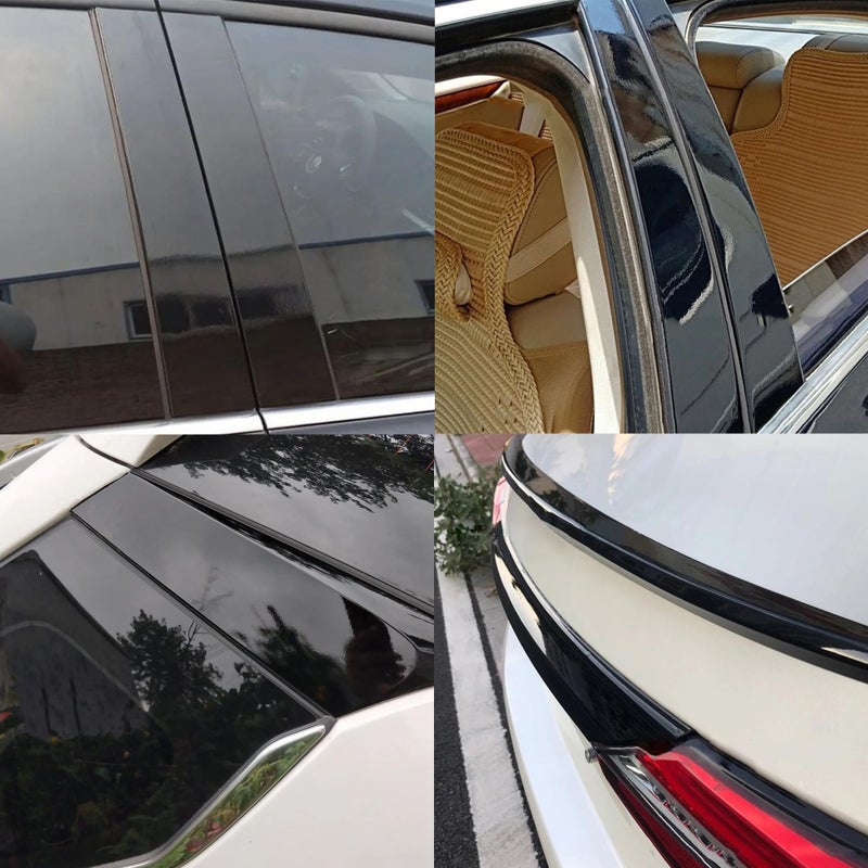 Arespark Gloss Black Vinyl Wrap  Cars Vinyl Film Tapes Kit for Blackout Chrome Delete Window Trim Door with Free Tools (3in x 30feet) - Image 2